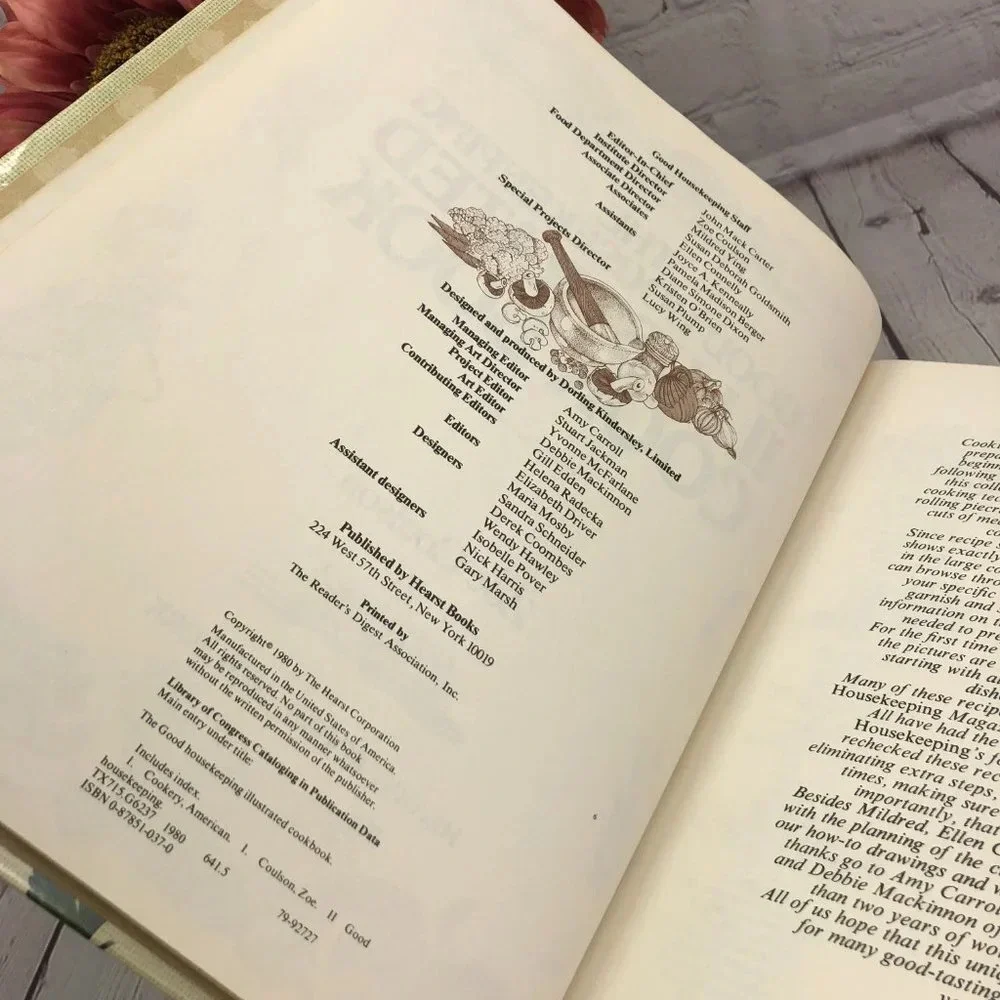 vintage good Housekeeping's illustrated cookbook 1980 cottagecore